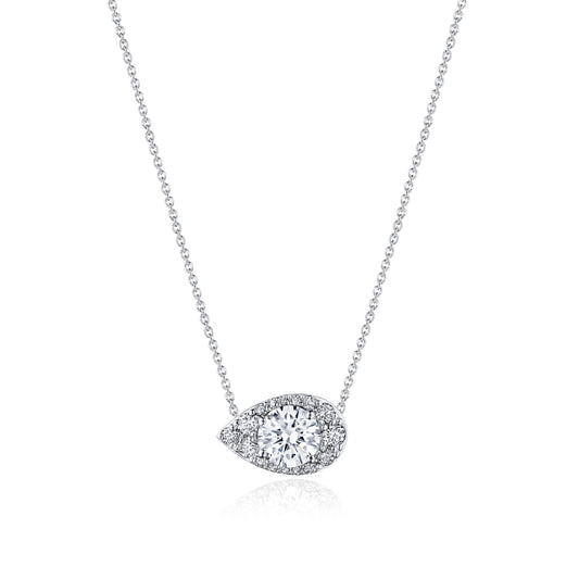 17" Pear Bloom Diamond Necklace