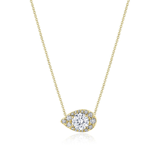 17" Pear Bloom Diamond Necklace