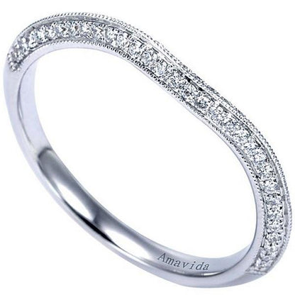 Gabriel Amavida "America" Curved Diamond Wedding Band