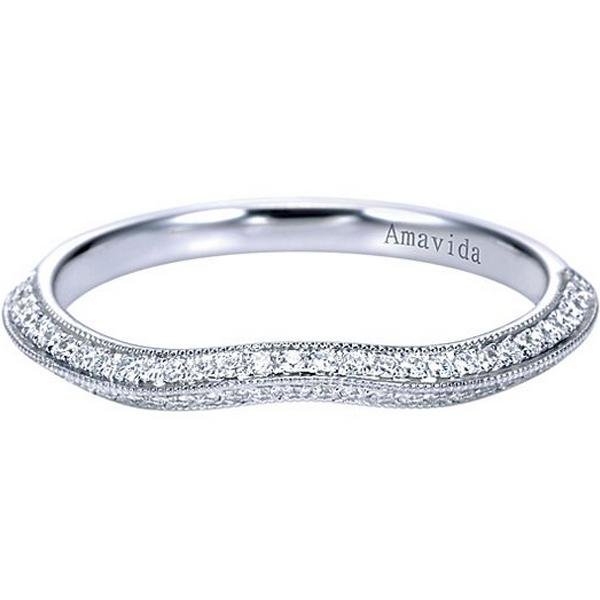 Gabriel Amavida "America" Curved Diamond Wedding Band