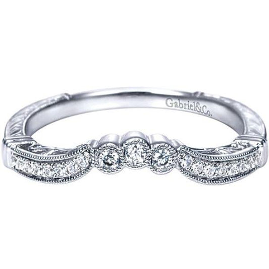 Gabriel Amavida "Armada" Curved Diamond Wedding Ring