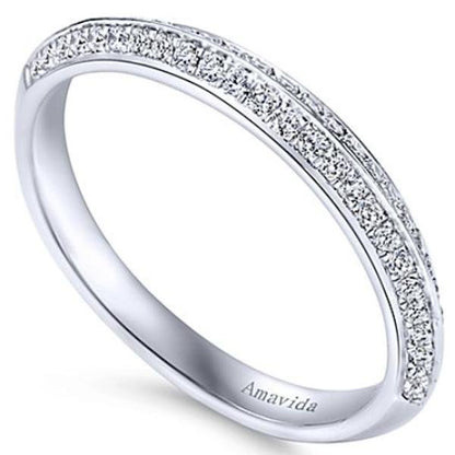 Gabriel Amavida "Campanula" Knife Edge Diamond Wedding Ring