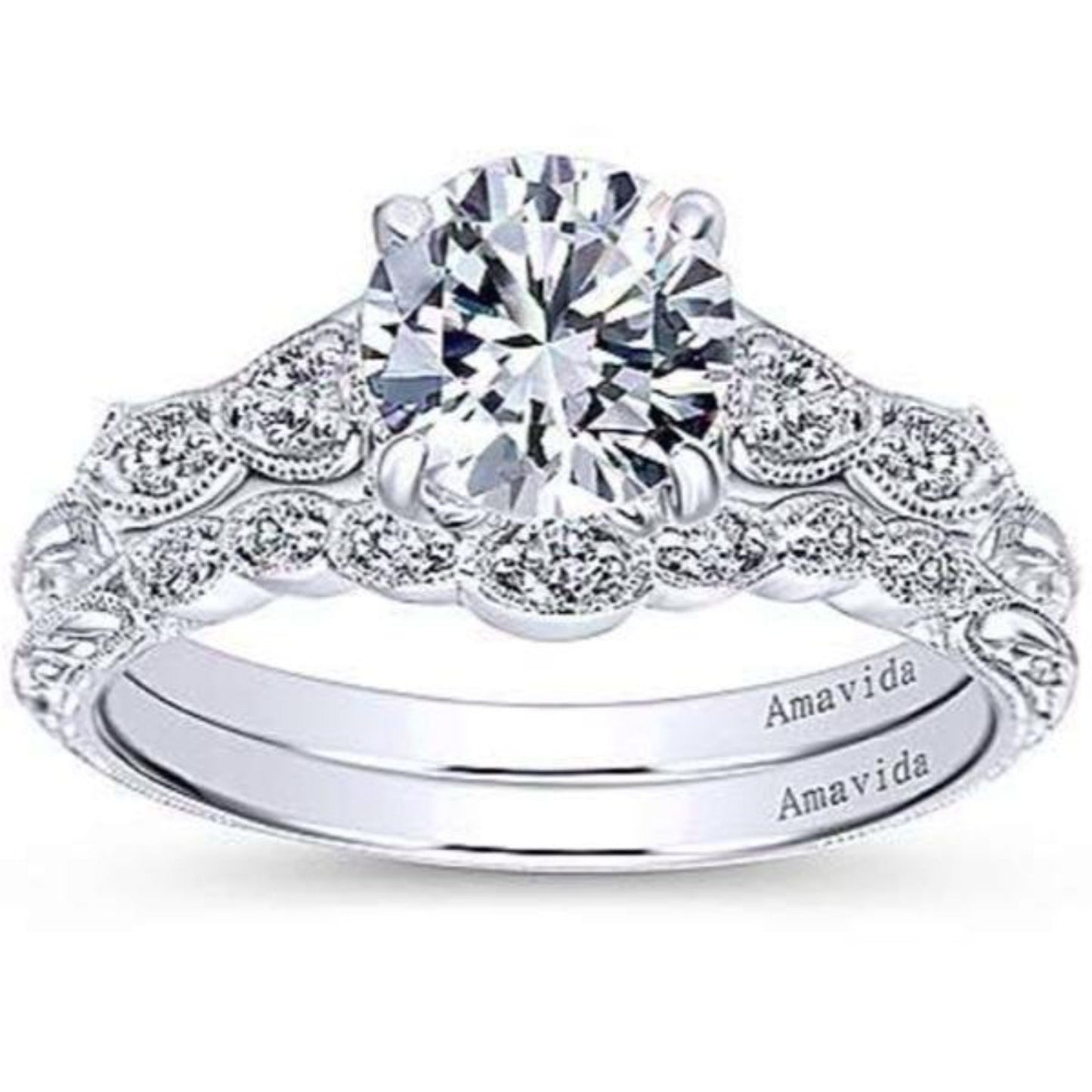 Gabriel & Co. Amavida "Chelsea" Diamond Engagement Ring