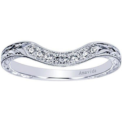 Gabriel Amavida "Girasol" Curved Diamond Wedding Ring