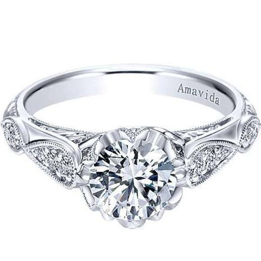 Gabriel Amavida "Jaelyn" Victorian Style Diamond Engagement Ring