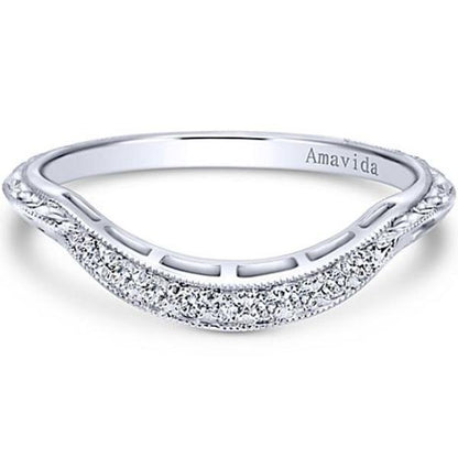 Gabriel Amavida "Margarita" Vintage Diamond Wedding Ring