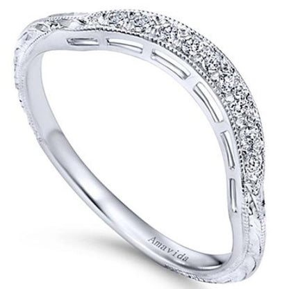 Gabriel Amavida "Margarita" Vintage Diamond Wedding Ring