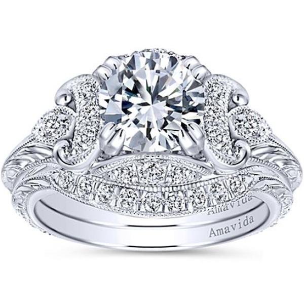 Gabriel Amavida "Margarita" Vintage Diamond Wedding Ring