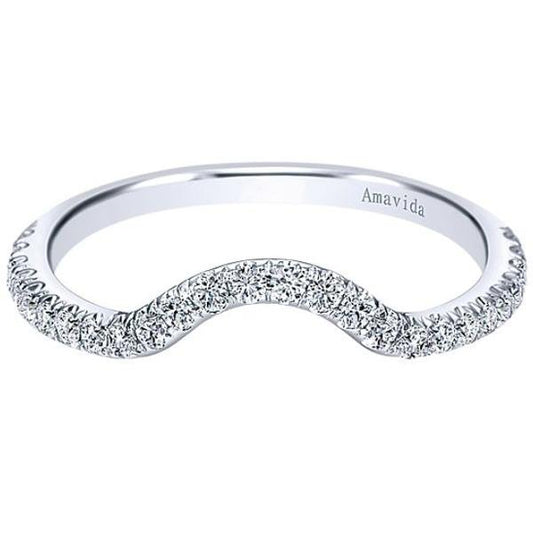 Gabriel Amavida "Sincere" Curved Diamond Wedding Ring