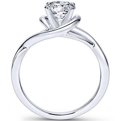 Gabriel "Celine" Bypass Twist Diamond Engagement Ring