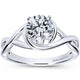 Gabriel "Celine" Bypass Twist Diamond Engagement Ring