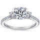 Gabriel Chantal Three Stone Round Diamond Engagement Ring
