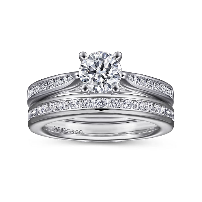 Gabriel & Co. "Hannah" Diamond Channel Set Engagement Ring