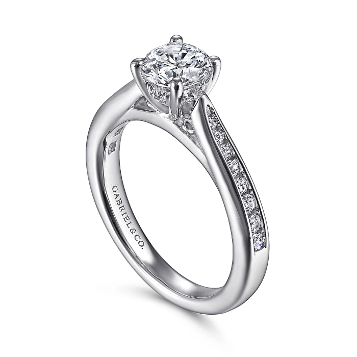 Gabriel & Co. "Hannah" Diamond Channel Set Engagement Ring