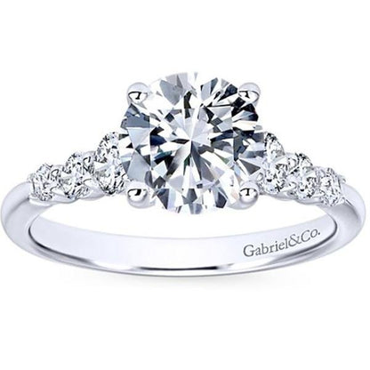 Gabriel "Darby" Large Graduating Diamond Engagement Ring