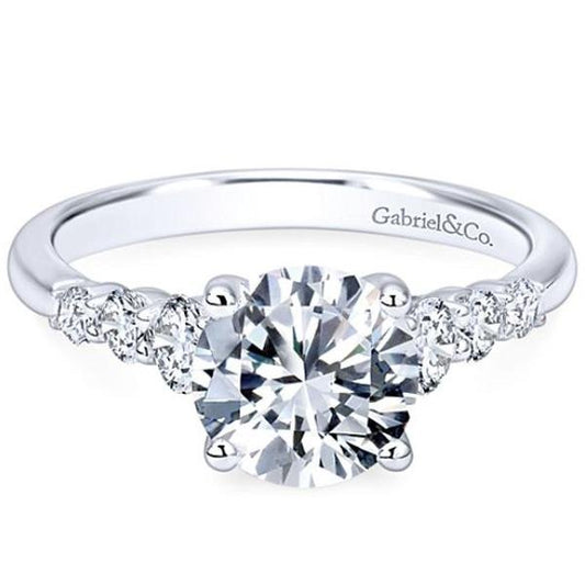 Gabriel "Darby" Large Graduating Diamond Engagement Ring