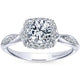 Gabriel "Jude" Round Halo Diamond Engagement Ring