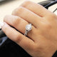 Gabriel "Marissa" Twist Diamond Halo Engagement Ring