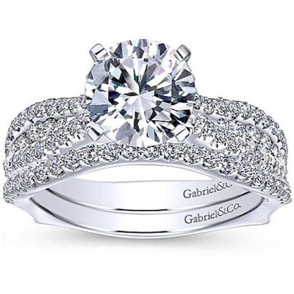 Gabriel "Marley" Intertwining Pave Diamond Engagement Ring