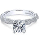 Gabriel "Nia" Pave Twist Diamond Engagement Ring