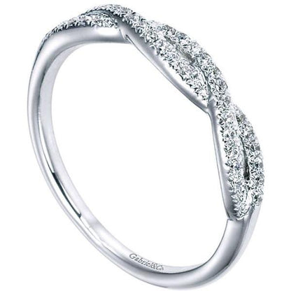 Gabriel Twist Diamond Band Featuring 0.18 Carats Diamonds