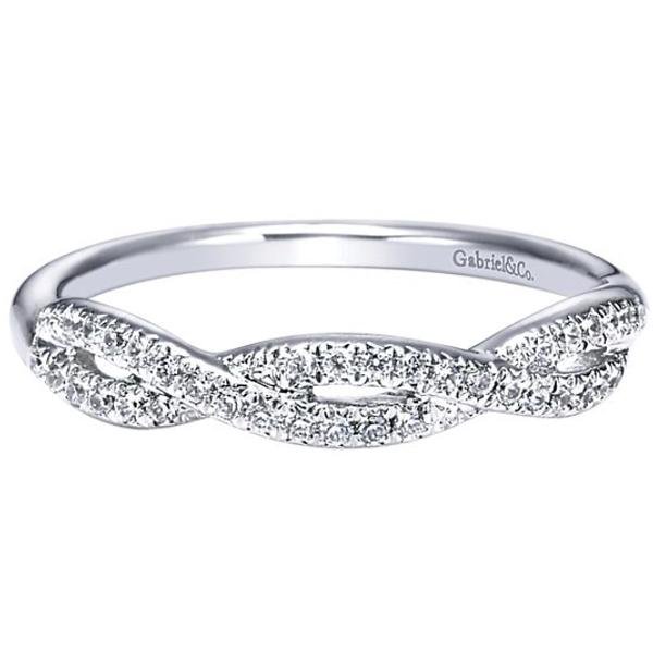 Gabriel Twist Diamond Band Featuring 0.18 Carats Diamonds