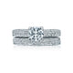 Tacori Platinum Classic Crescent Round Diamond Engagement Ring Setting (0.4 CTW)