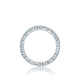 Tacori 18k White Gold Sculpted Crescent Diamond Wedding Band (0.55 CTW)