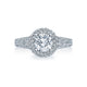 Tacori Blooming Beauties White Gold Engagement Ring Setting (0.89 CTW)