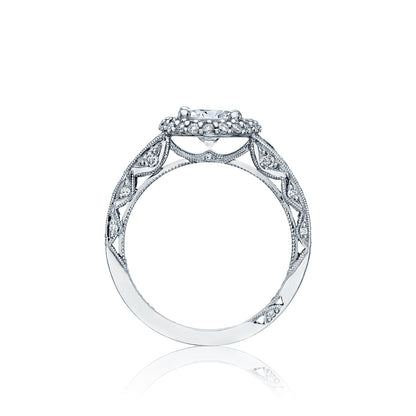 Tacori 18k White Gold Blooming Beauties White Gold Engagement Ring Setting (0.89 CTW)