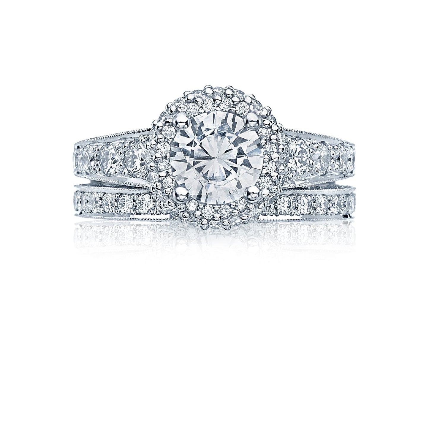 Tacori Blooming Beauties White Gold Engagement Ring Setting (0.89 CTW)