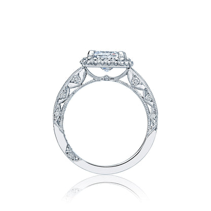 Tacori 18k White Gold Blooming Beauties White Gold Engagement Ring Setting (0.89 CTW)