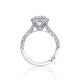 Tacori 18k White Gold Blooming Beauties White Gold Round Diamond Engagement Ring Setting (0.61 CTW)