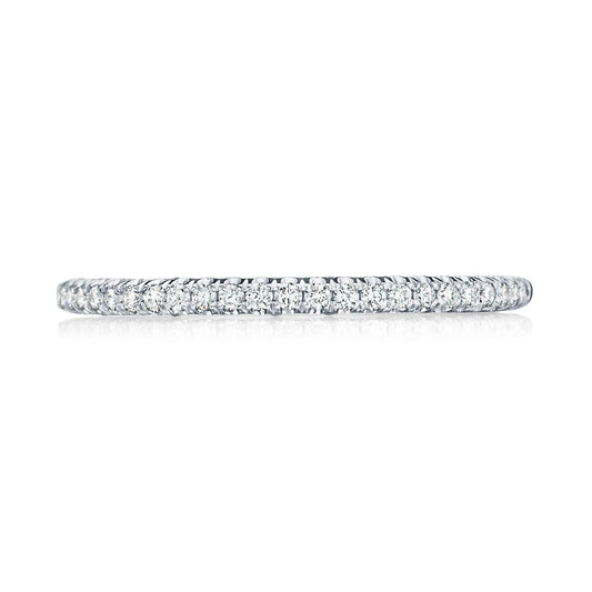 French Pavé Diamond Wedding Band - 1.5mm