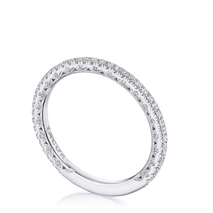 French Pavé Diamond Wedding Band - 1.5mm