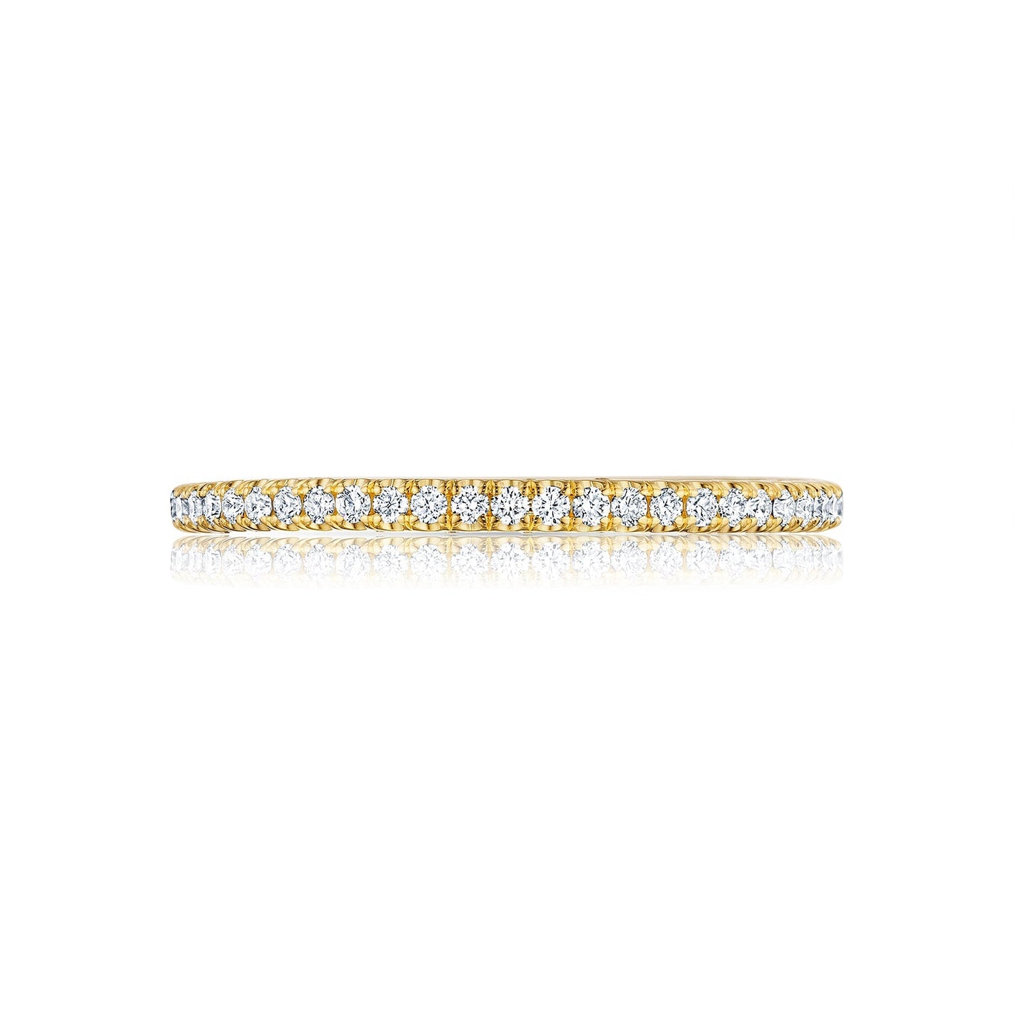 Tacori 18k Rose Gold Petite Crescent Diamond Wedding Band (0.37 CTW)