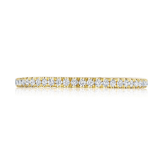 French Pavé Diamond Wedding Band - 1.5mm