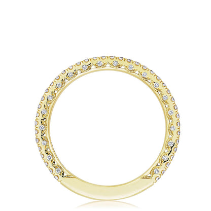French Pavé Diamond Wedding Band - 1.5mm