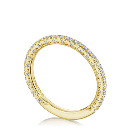 French Pavé Diamond Wedding Band - 1.5mm
