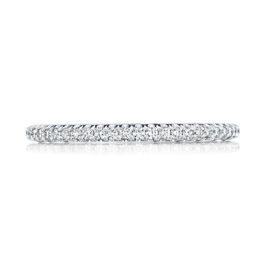 French Pavé Diamond Wedding Band - 1.5mm
