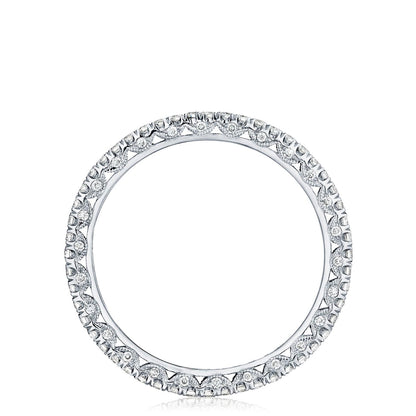French Pavé Diamond Wedding Band - 1.5mm