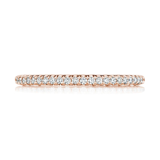 French Pavé Diamond Wedding Band - 1.5mm