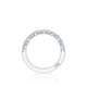 Tacori 18k White Gold Petite Crescent Diamond Wedding Band (0.65 CTW)