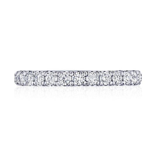 French Pavé Diamond Wedding Band - 2.5mm