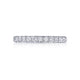 Tacori 18k White Gold Petite Crescent Diamond Wedding Band (0.98 CTW)