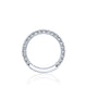 Tacori 18k White Gold Petite Crescent Diamond Wedding Band (0.98 CTW)