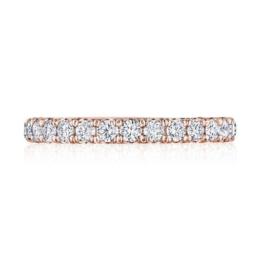 French Pavé Diamond Wedding Band - 2.5mm