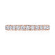 French Pavé Diamond Wedding Band - 2.5mm