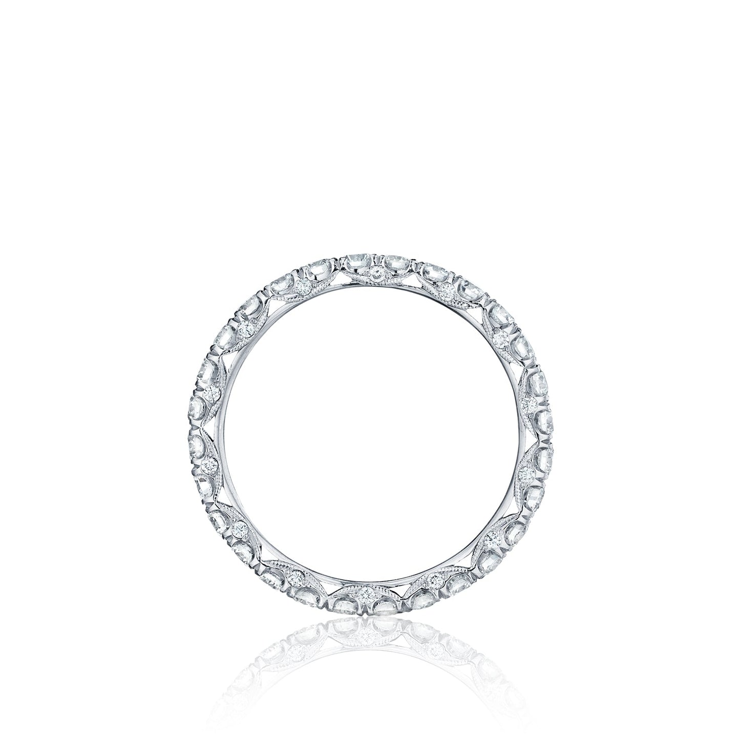 Tacori Platinum Petite Crescent Diamond Wedding Band (1.3 CTW)