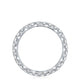 French Pavé Diamond Wedding Band - 2.5mm